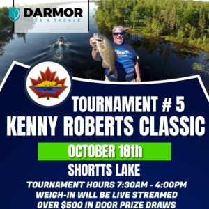 Tournament #5 - Kenny Roberts Classic - Shortts Lake - October 18, 2026